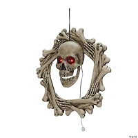 18" Bone Wreath Animated Halloween Décor