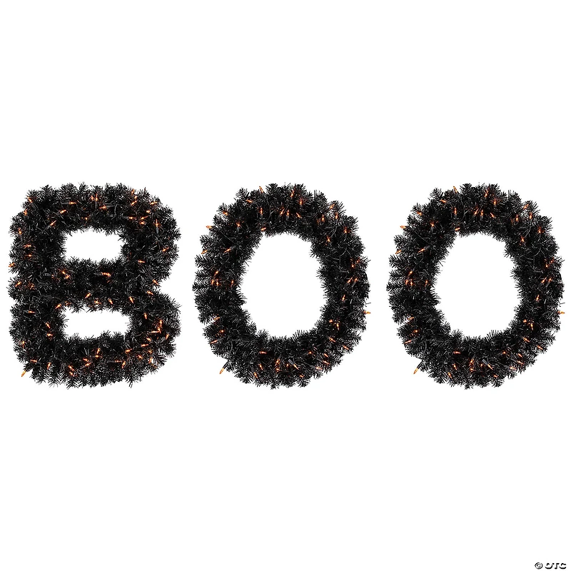 18" Lighted Letter Boo Sign Outdoor Halloween Decoration