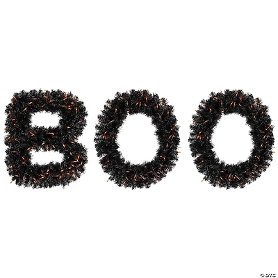18" Lighted Letter Boo Sign Outdoor Halloween Decoration