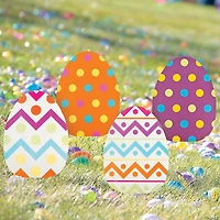 18" x 24 1/2" Jumbo Easter Egg Yard Signs - 4 Pc.