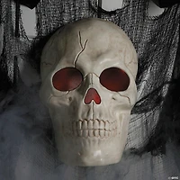 19 3/4" Animated Giant Plastic Skull Halloween Decoration