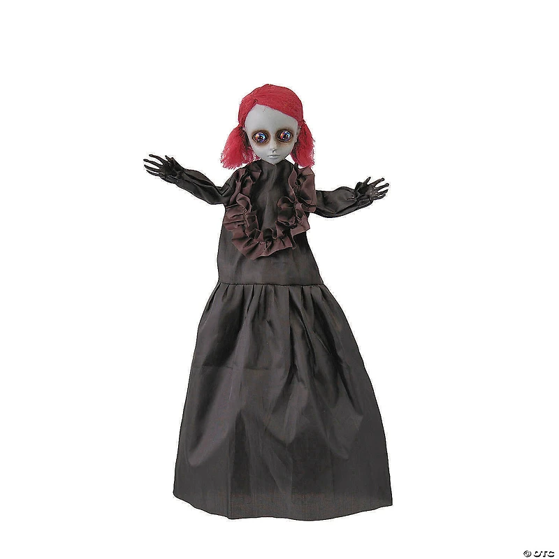 19 3/4" Hanging Doll with Red Hair Halloween Decoration