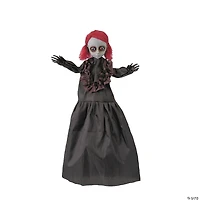 19 3/4" Hanging Doll with Red Hair Halloween Decoration