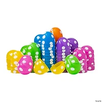 2 1/2" Bulk 144 Pc. Bright Polka Dot Plastic Easter Eggs