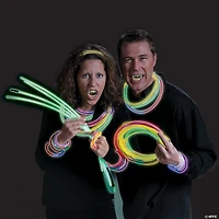 2 1/2" Bulk 504 Pc. Glow-in-the-Dark Plastic Fangs Vampire Teeth