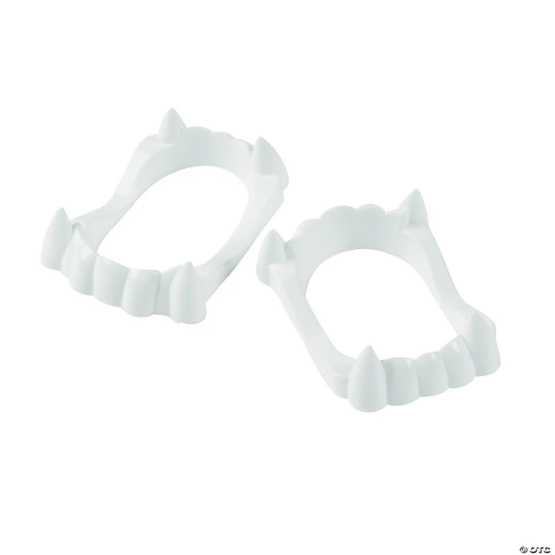 2 1/2" Bulk 72 Pc. White BPA-Free Plastic Fangs Vampire Teeth