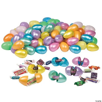 2 1/2" Bulk Candy-Filled Plastic Easter Eggs