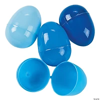 2 1/4"  Bulk 144 Pc. Blue Plastic Easter Eggs