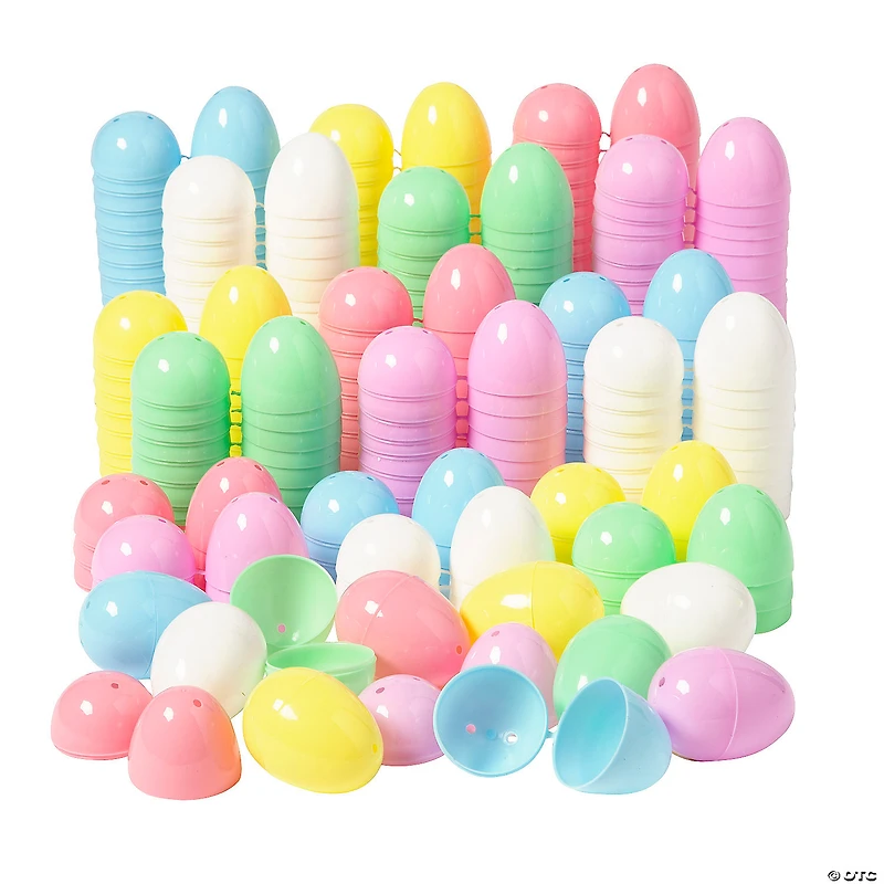 2 1/4" Bulk 144 Pc. Pastel Plastic Easter Eggs