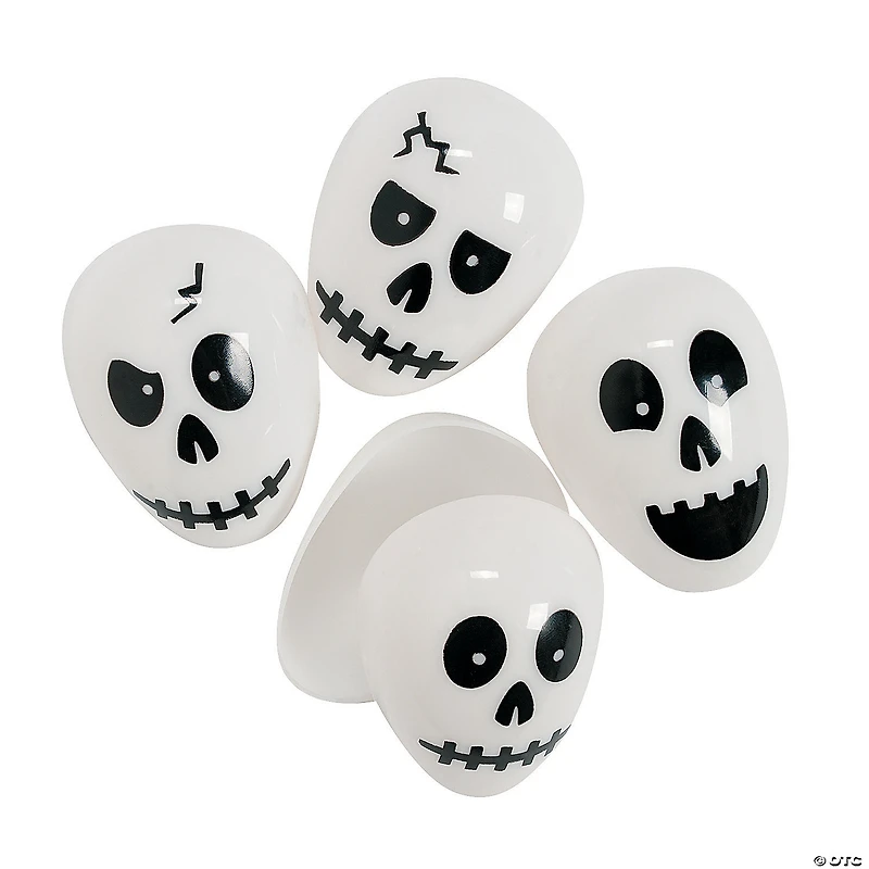 2 1/4" Bulk 72 Pc. Skull Plastic Easter Eggs