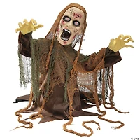 2 Ft. 3 1/2" Animated Groud Breaker Zombie Halloween Decoration