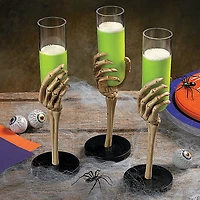 2 oz. Skeleton Hand Plastic Glasses - 12 Ct.