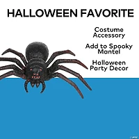20" Black Plastic Spider Hallween Tabletop Decoration