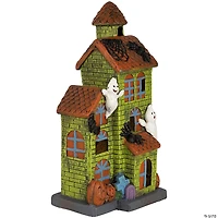 20" LED Lighted Ghostly Haunted House Halloween Decoration