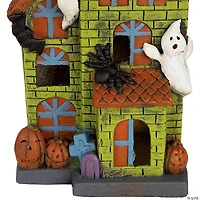 20" LED Lighted Ghostly Haunted House Halloween Decoration