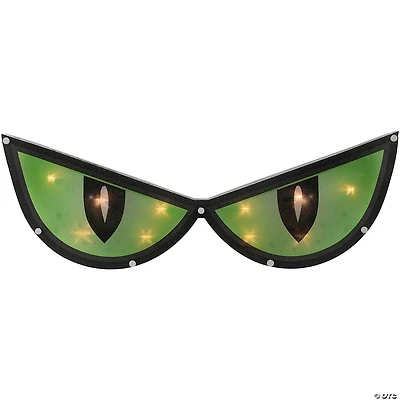 20" Lighted Eyes Halloween Window Silhouette Decoration