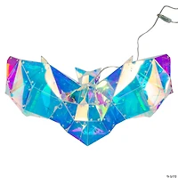 20" x 10 3/4" Halloween Multicolor Prismatic Bat Light-Up LED Light