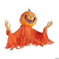 20" x 47" Animated Pumpkin Man Groundbreaker Halloween Decoration