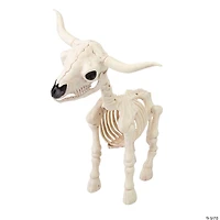 21 1/4" Standing Steer Skeleton Halloween Decoration