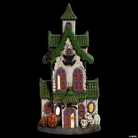 22.75" LED Lighted Haunted House Halloween Decoration