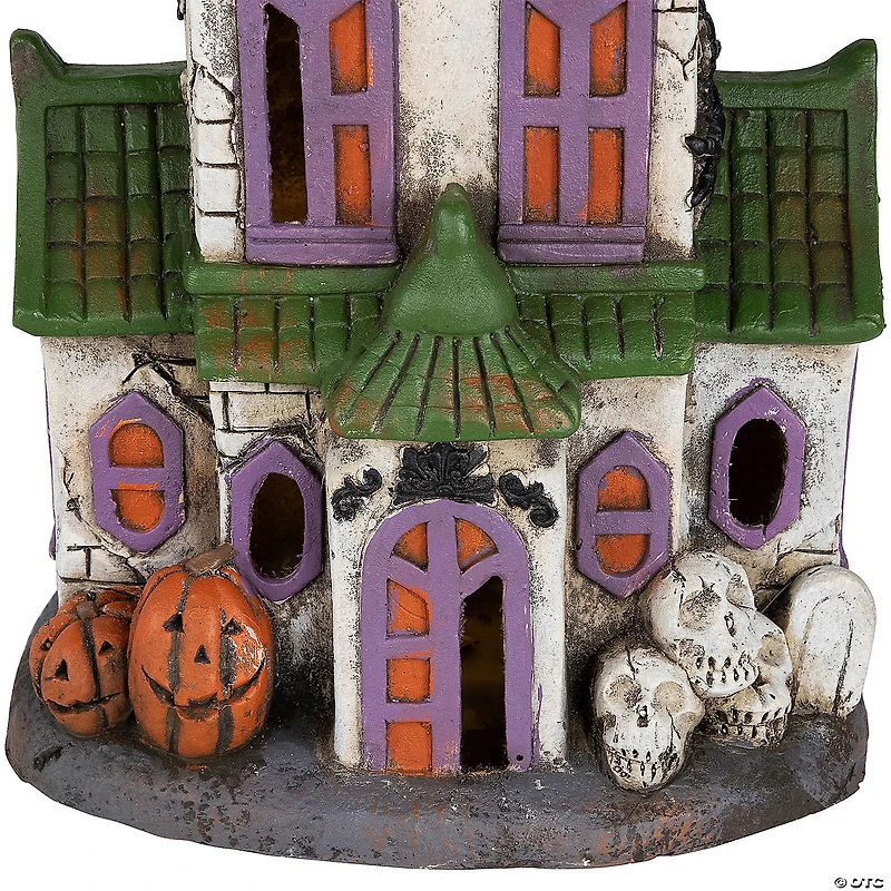 22.75" LED Lighted Haunted House Halloween Decoration