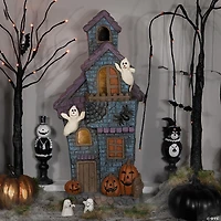 22.75" LED Lighted Haunted House with Ghosts Halloween Decoration