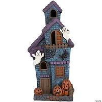 22.75" LED Lighted Haunted House with Ghosts Halloween Decoration