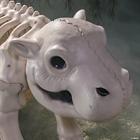 22" Standing Hippo Skeleton Halloween Decoration