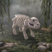 22" Standing Hippo Skeleton Halloween Decoration
