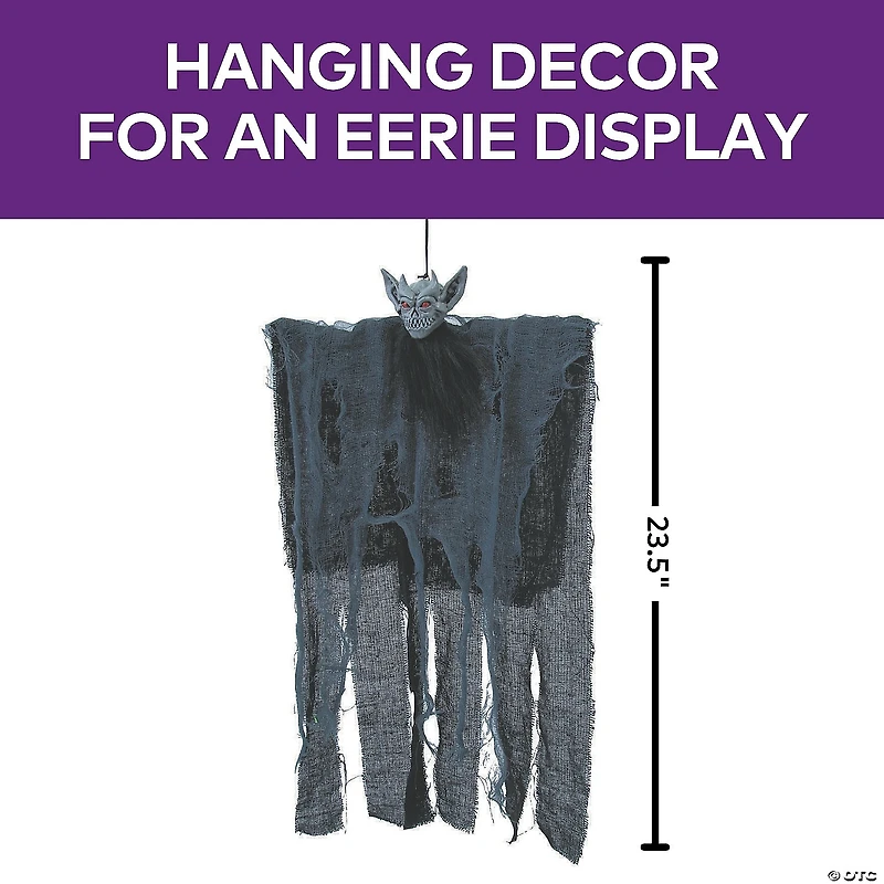 23 1/2" Hanging Alien Demon Halloween Decoration