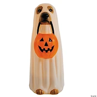 23 1/4" Light-Up Ghost Dog Blow Mold with C7 LED Halloween Decoration