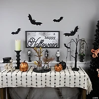 23.5" Happy Halloween Spider Web Wall Sign