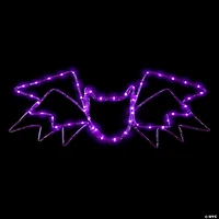 23.5" LED Lighted Purple Bat 4 Function Halloween Window Silhouette