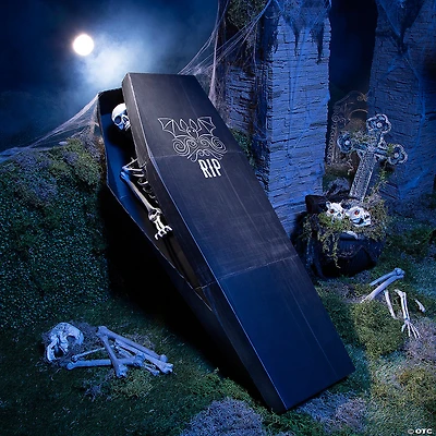 23" x 60" Coffin Skeleton Box Halloween Decoration
