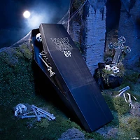 23" x 60" Coffin Skeleton Box Halloween Decoration