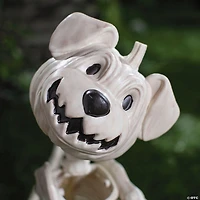 24 1/4" Sitting Pumpkin-Head Dog Skeleton Halloween Decoration