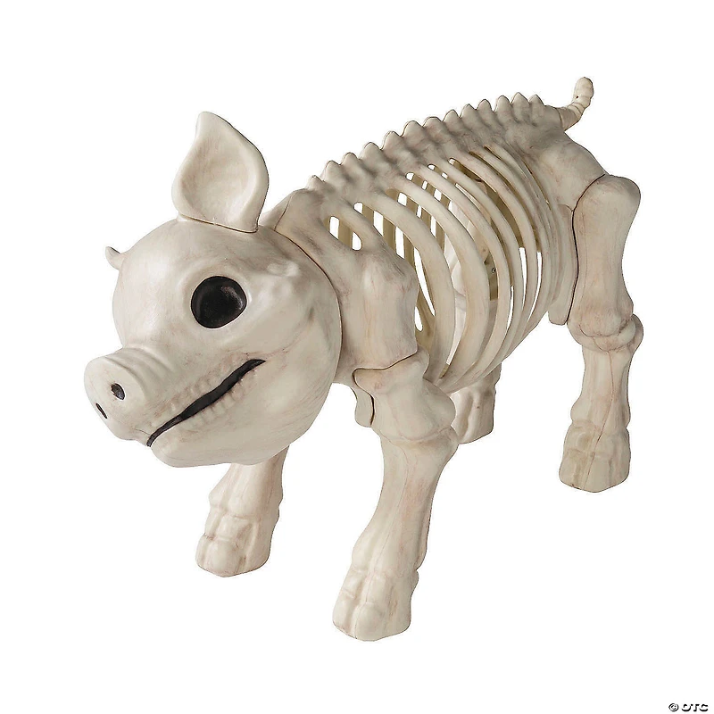 24 1/4" Standing Pig Skeleton Halloween Decoration