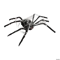 24" Animated Walking Spider with Web Halloween Decoration