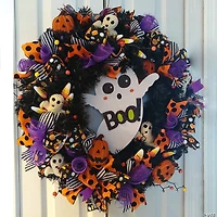 24" Black Colorado Spruce Artificial Halloween Wreath  24-Inch  Unlit