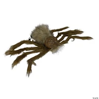 24" Brown Floating Spider with LED Eyes Halloween Decoration