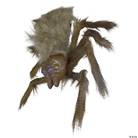 24" Brown Floating Spider with LED Eyes Halloween Decoration