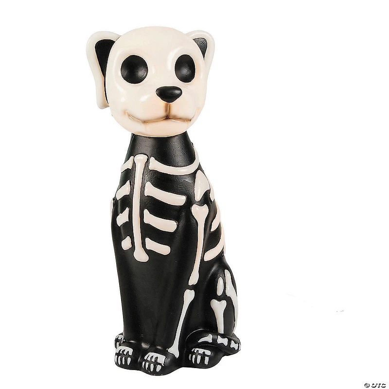 24" Light-Up Skeleton Dog Blow Mold with C7 LED Halloween Decoration