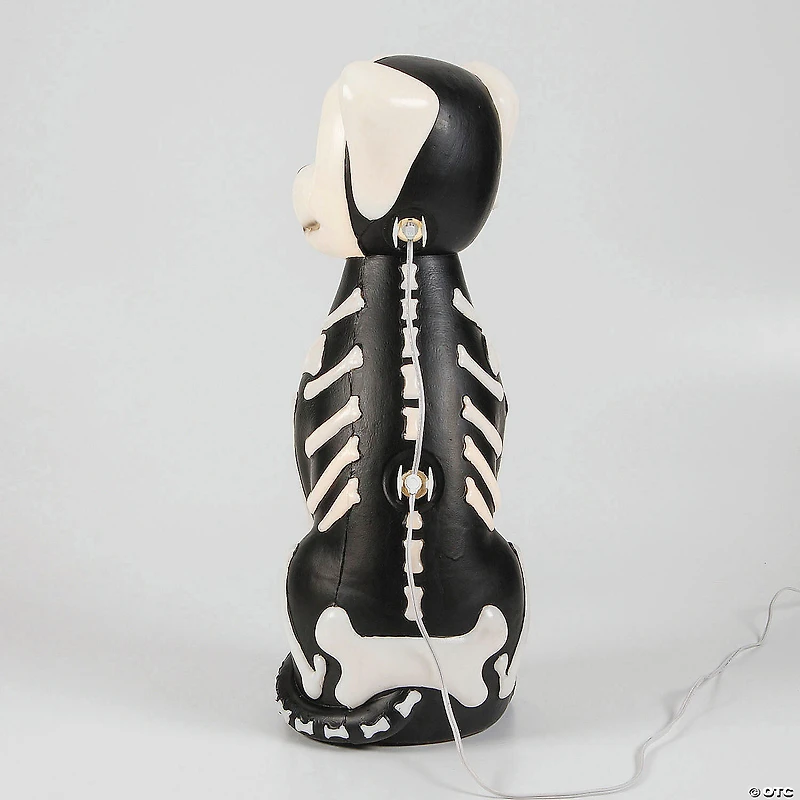24" Light-Up Skeleton Dog Blow Mold with C7 LED Halloween Decoration