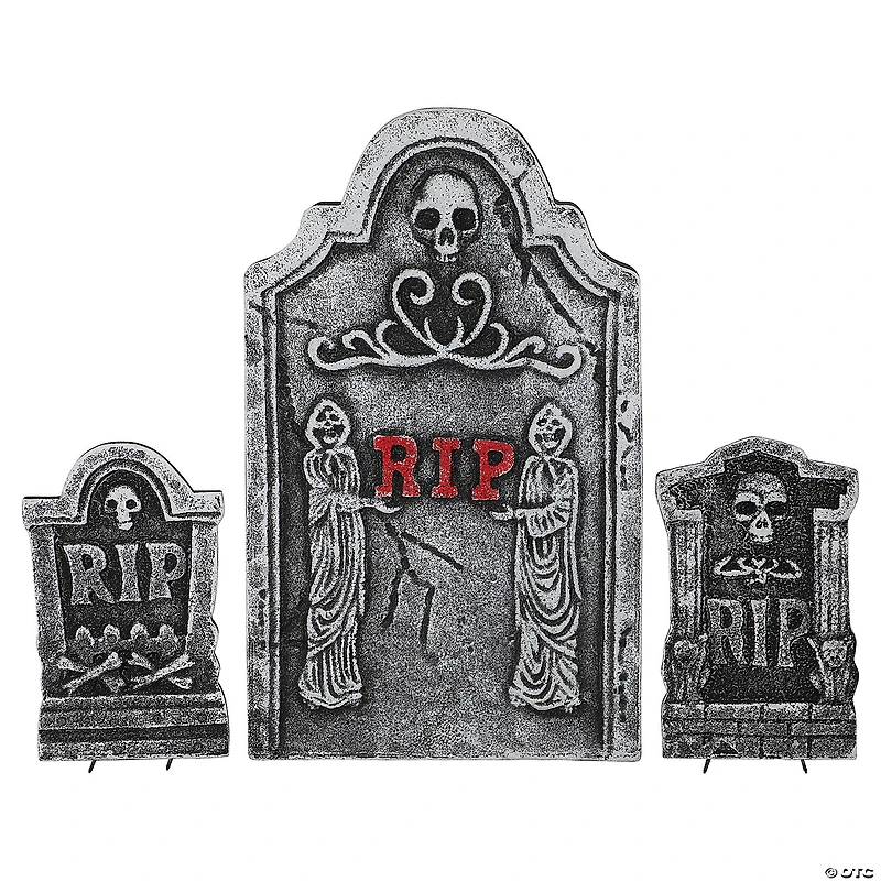 24-Piece Tombstone Set Outdoor Halloween Decoration