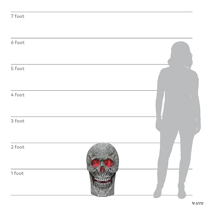 24" Skull with Light and Sound
