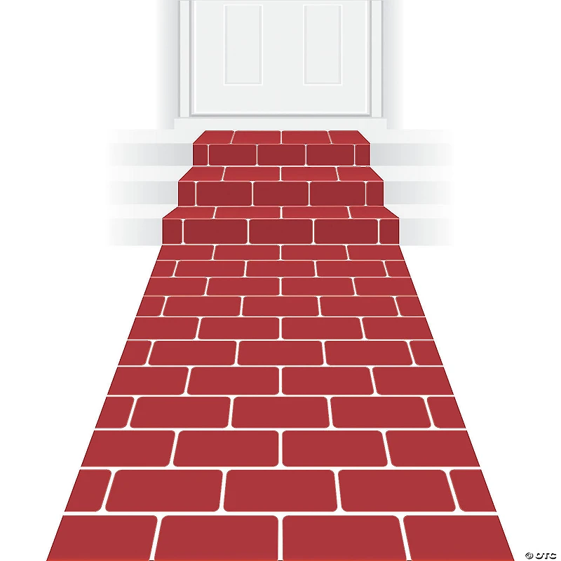 24" x 10 Ft. Red Brick Polyester Aisle Runner