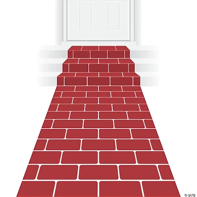 24" x 10 Ft. Red Brick Polyester Aisle Runner