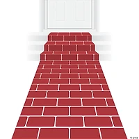 24" x 10 Ft. Red Brick Polyester Aisle Runner
