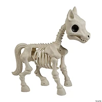 25" x 23" Standing Pony Plastic Skeleton Halloween Decoration