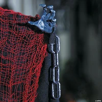 27 1/2" Hanging Red & Black Devil Halloween Decoration